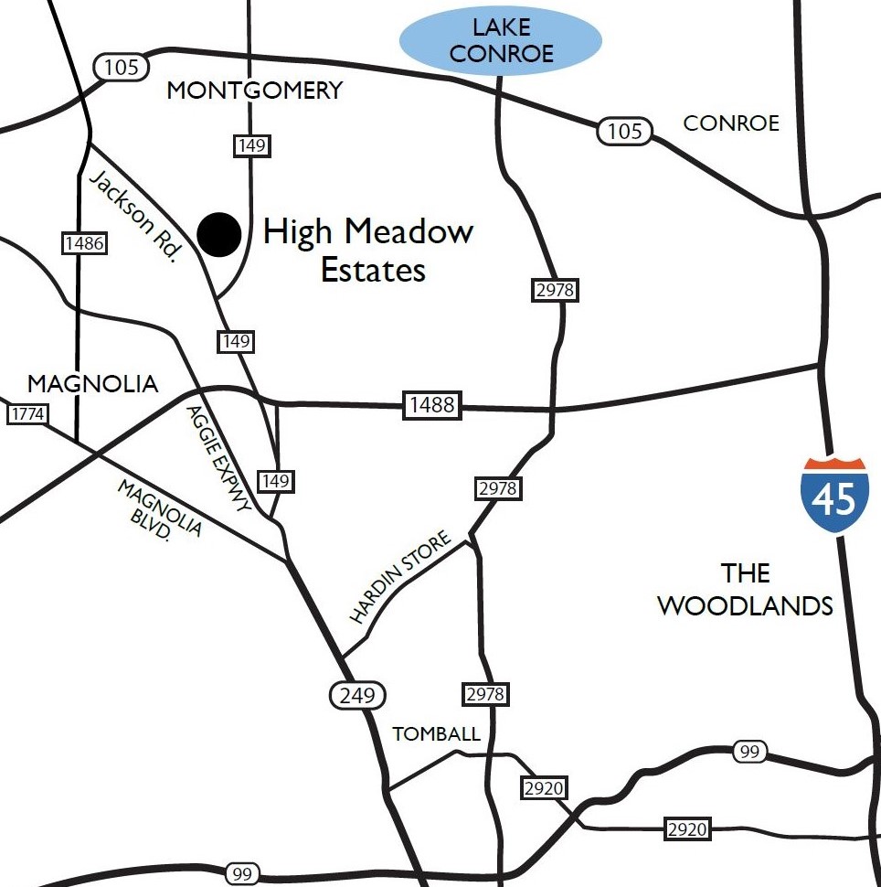High Meadow Estates map